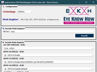 Example LPDDR5 MR17 De/Encode