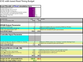 Data  evaluation - read timing budget calculation
