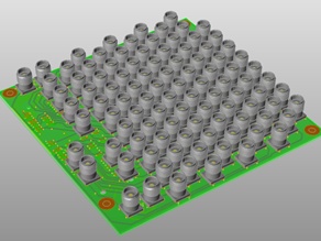 3D view of simulated characterization board
